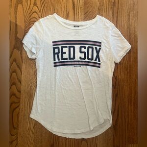 Red Sox Women's White Short Sleeve Tee